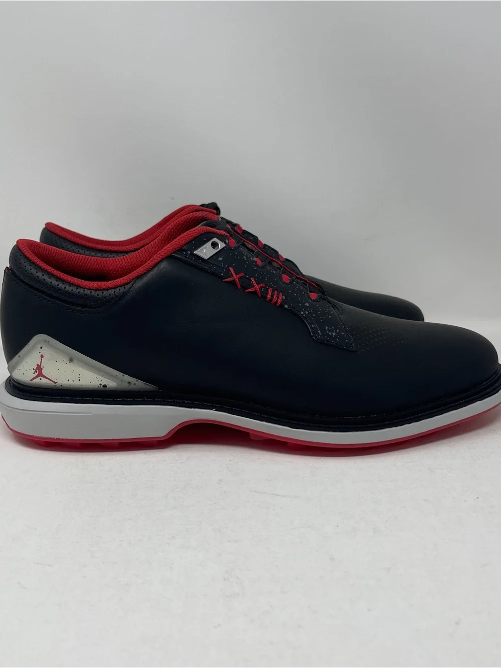 Nike Air Jordan ADG 5 Wide Spikeless Golf Shoes Black Red Bred Size 10 NWOB